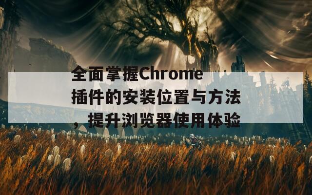 全面掌握Chrome插件的安装位置与方法，提升浏览器使用体验