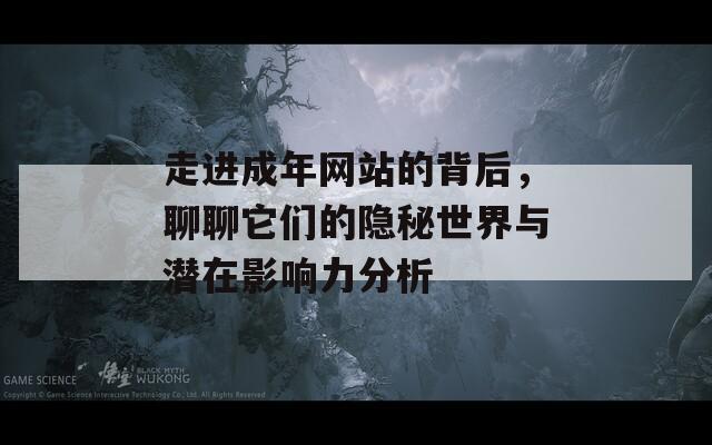 走进成年网站的背后，聊聊它们的隐秘世界与潜在影响力分析