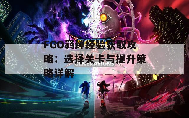 FGO羁绊经验获取攻略：选择关卡与提升策略详解