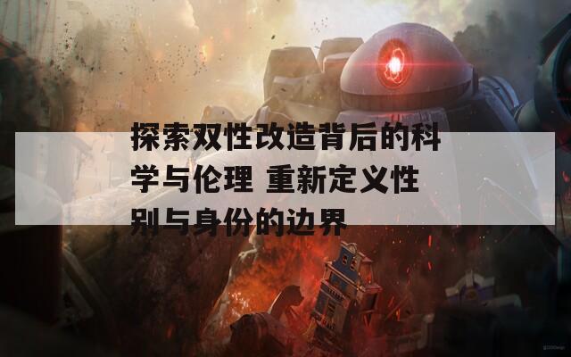 探索双性改造背后的科学与伦理 重新定义性别与身份的边界