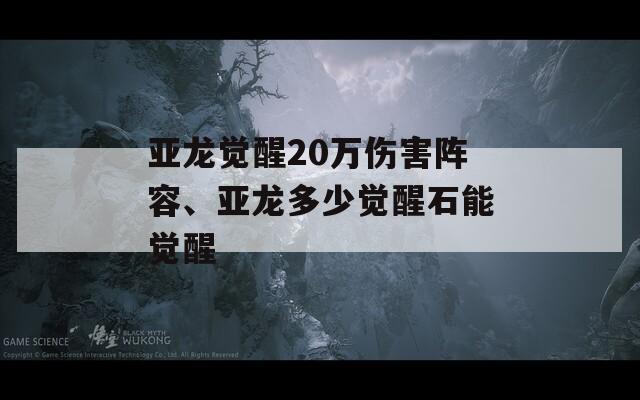 亚龙觉醒20万伤害阵容、亚龙多少觉醒石能觉醒