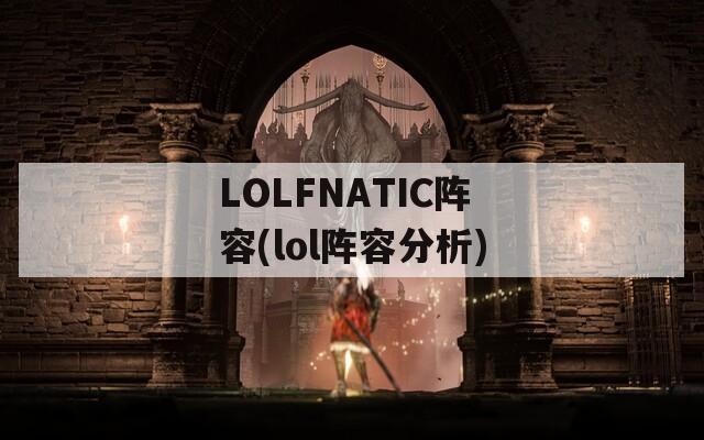 LOLFNATIC阵容(lol阵容分析)