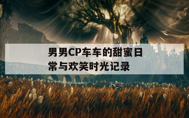 男男CP车车的甜蜜日常与欢笑时光记录