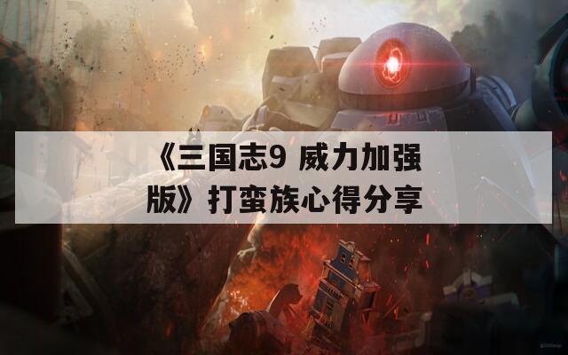 《三国志9 威力加强版》打蛮族心得分享