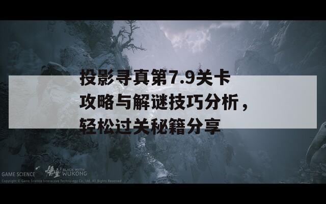 投影寻真第7.9关卡攻略与解谜技巧分析，轻松过关秘籍分享