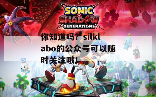 你知道吗？silklabo的公众号可以随时关注哦！