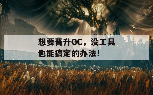 想要晋升GC，没工具也能搞定的办法！