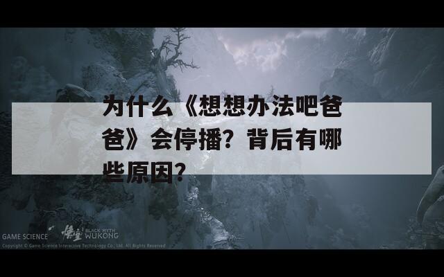 为什么《想想办法吧爸爸》会停播？背后有哪些原因？