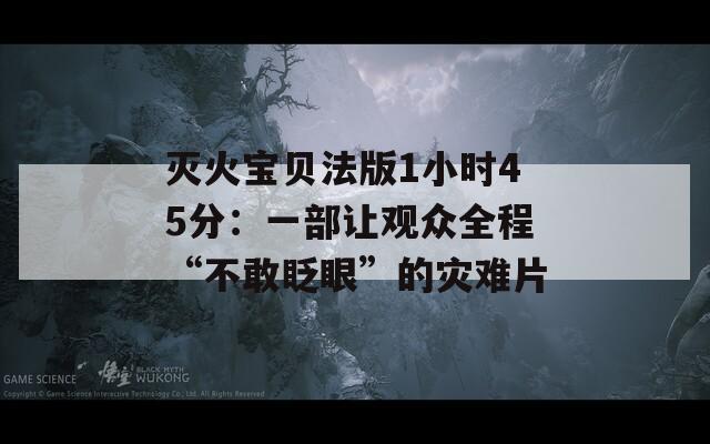 灭火宝贝法版1小时45分：一部让观众全程“不敢眨眼”的灾难片